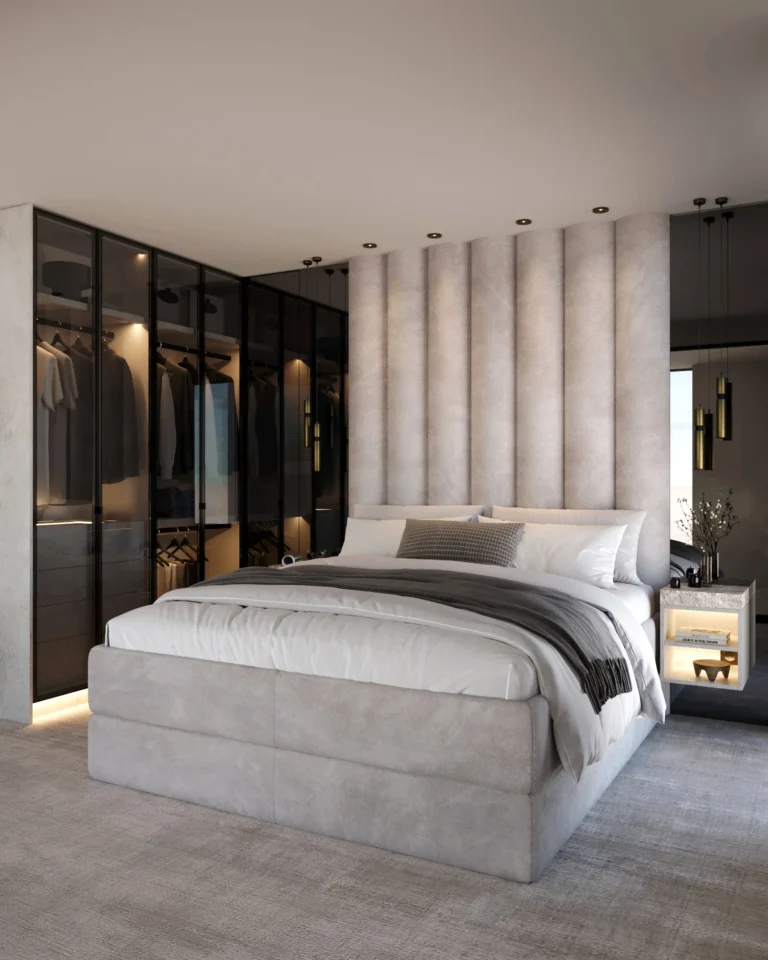 Lyxigt master bedroom i Karlatornet